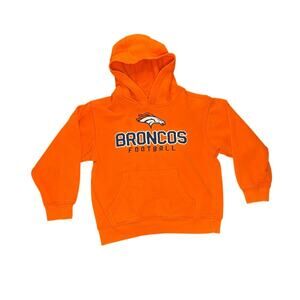 NFL Team Apparel Kids Denver Broncos Hoodie Large Size 7 Unisex Boys Girls